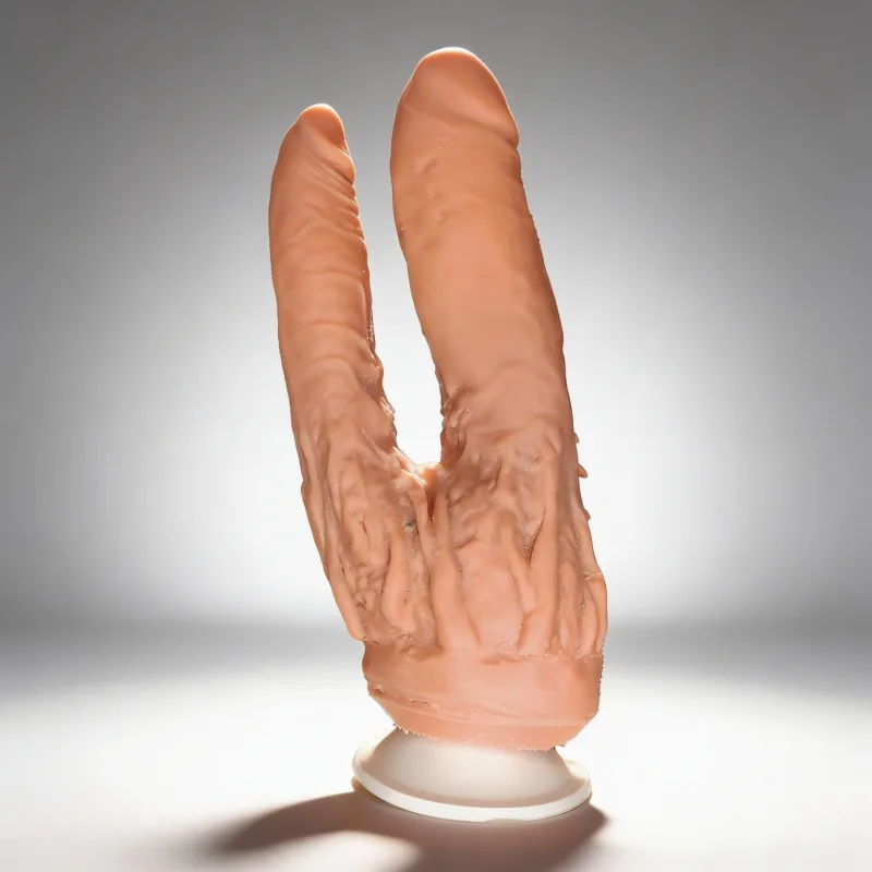 Consolador Doble Penetración con Ventosa