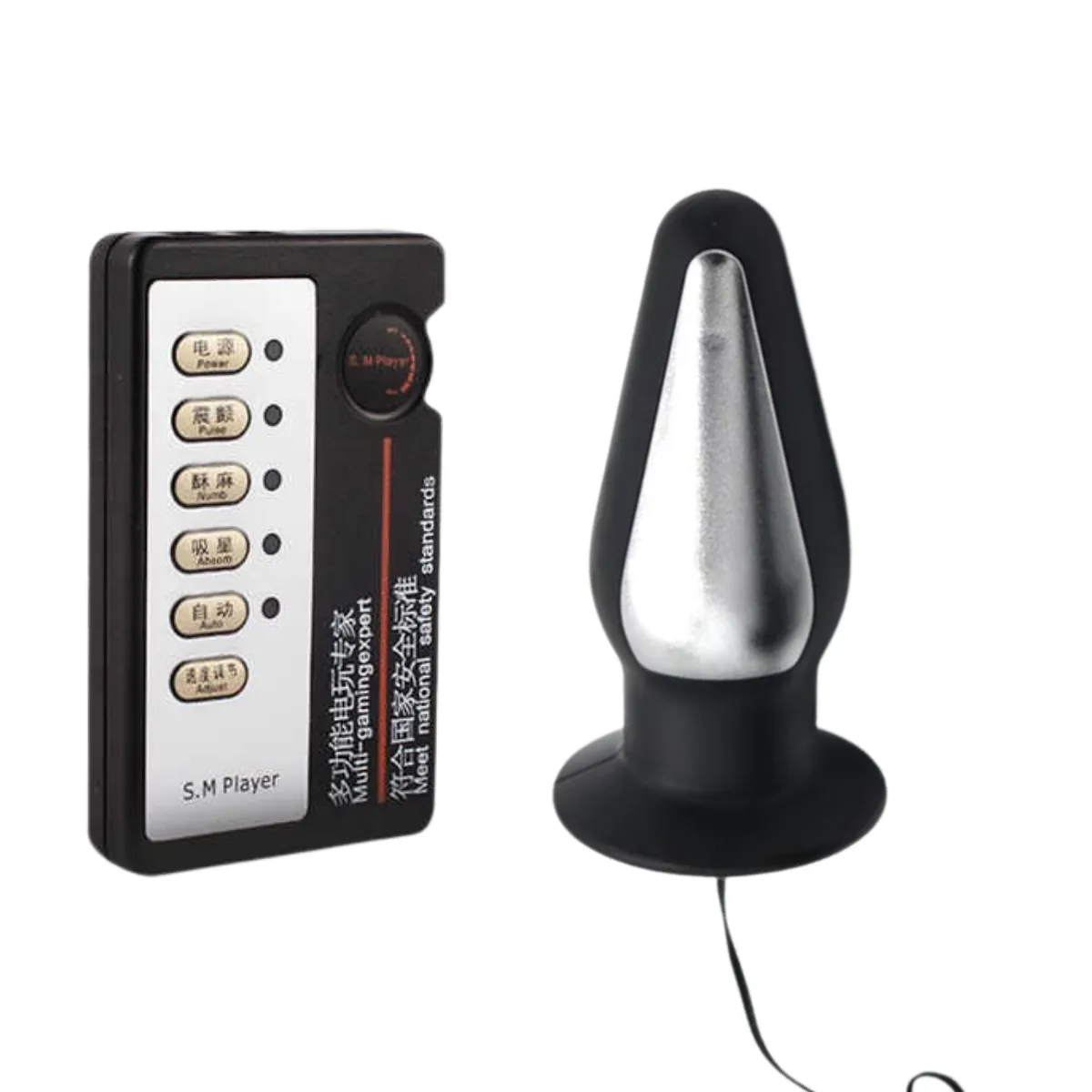 Electro Estimulador Anal con plug Grande