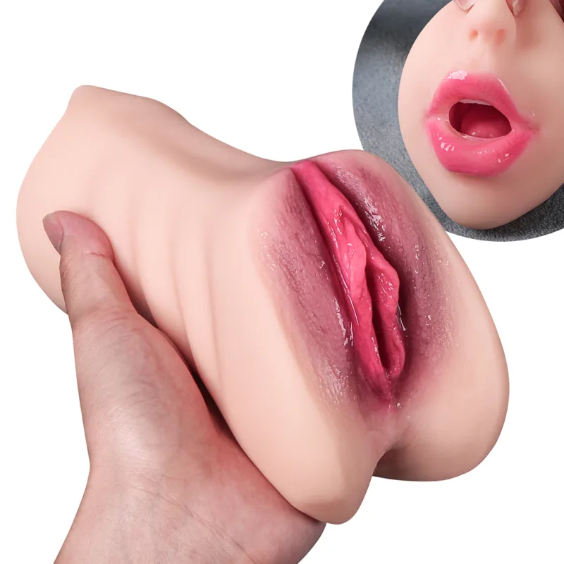 Masturbador 3 Ano Vagina Boca Silicona Skyn Anal Vaginal Gel