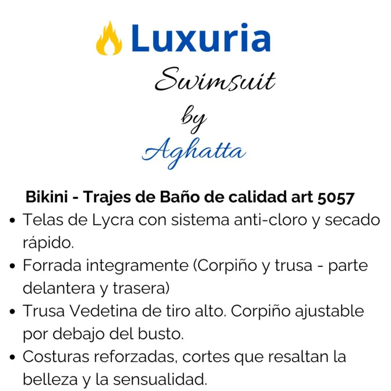 Bikini Tiro Alto Vedettina (art 5057) Talle 85 al 120