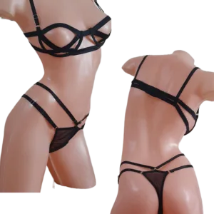 Conjunto Lenceria Abierto (art 2025) Talle 85 al 120: imagen 6