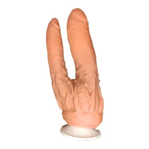 Consolador Doble Penetración con Ventosa