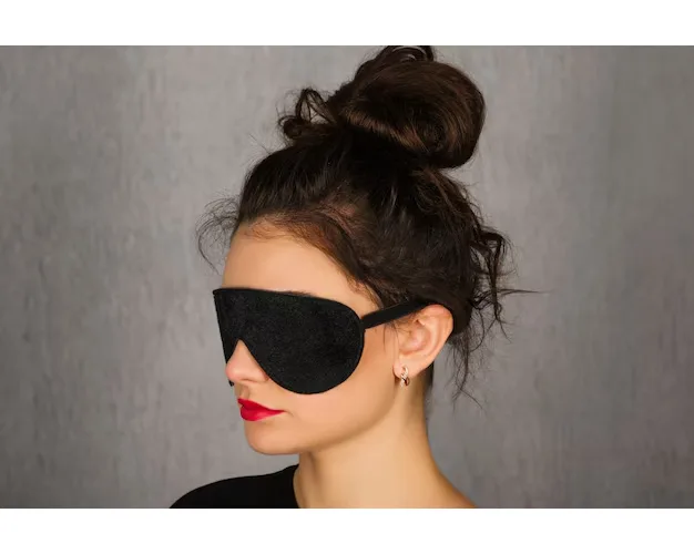 Antifaz Ciego de Cuero - Mascara Sado - Imagen 3